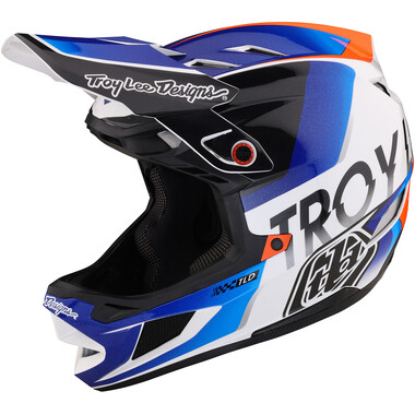 TROY LEE DESIGNS D4 COMPOSITE MIPS MTB Helmet Blue/White 2023 0